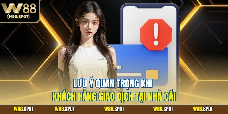Lưu ý quan trọng khi khách hàng giao dịch tại nhà cái