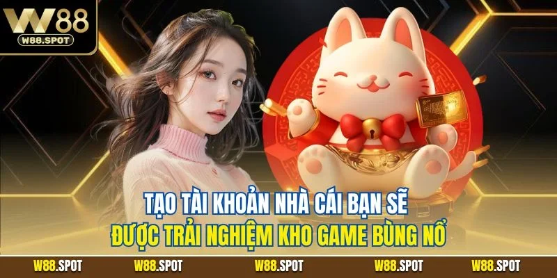 Tạo tài khoản nhà cái bạn sẽ được trải nghiệm kho game bùng nổ